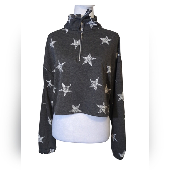 Alyssa Thomas New york set Hoodie with Short with star color Gray/white size M - Picture 3 of 7